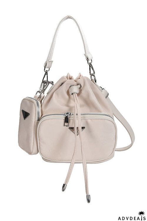 Nylon Adjustable Strap Bucket Bag