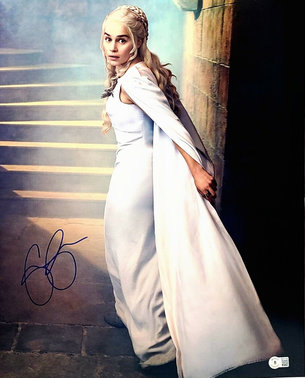 EMILIA CLARKE Signed Auto Game Of Thrones DAENERYS