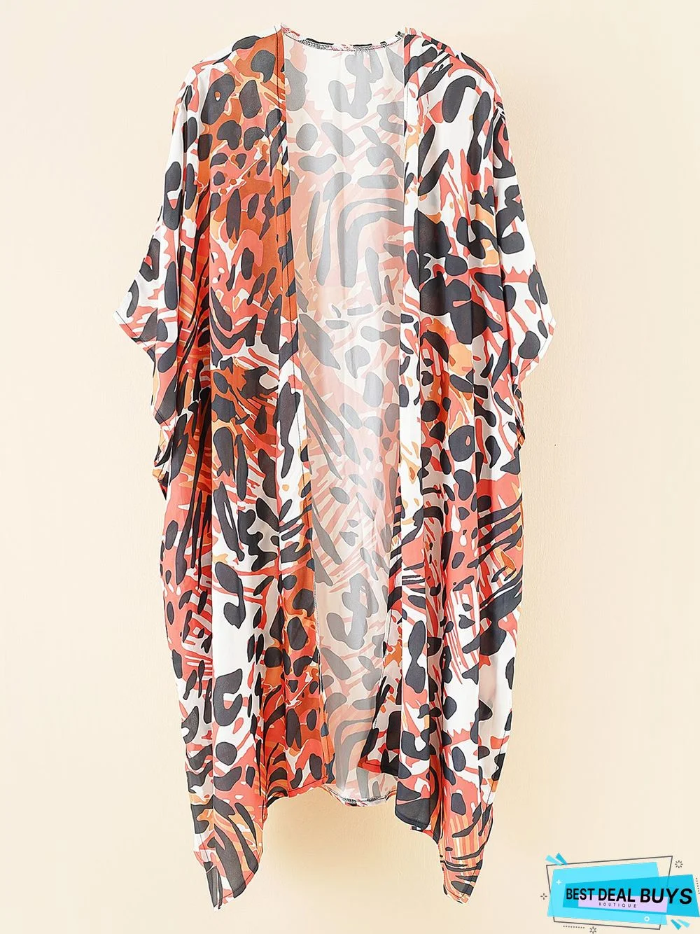 Vacation Animal Printing Coverup