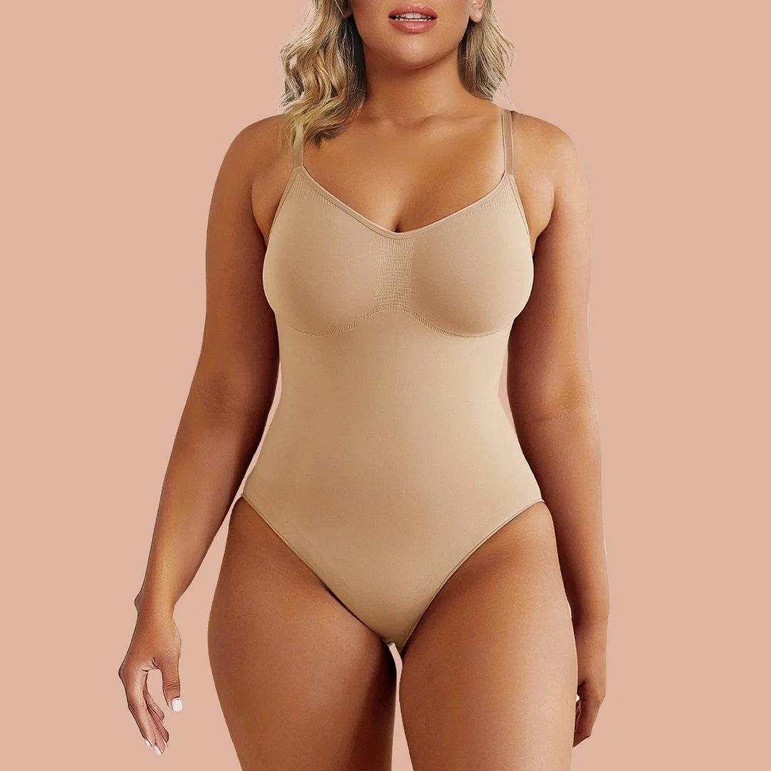  SHAPERX Strapless Bodysuit For Women Tummy Control Seamless  Shapewear Sculpt Thong Body Shaper