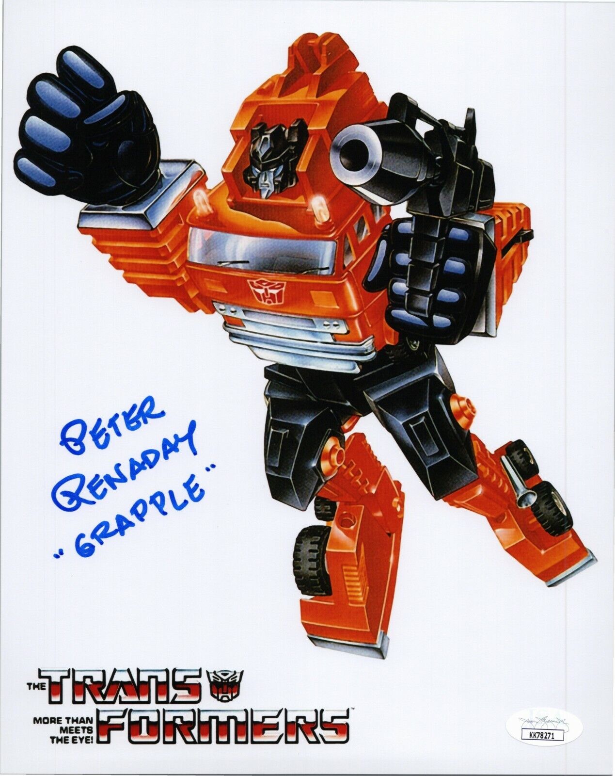 PETER RENADAY Authentic Hand-Signed GRAPPLE - TRANSFORMERS