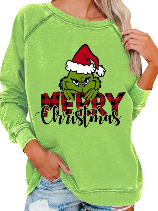 Christmas Green Monster Festival Sweatshirt 