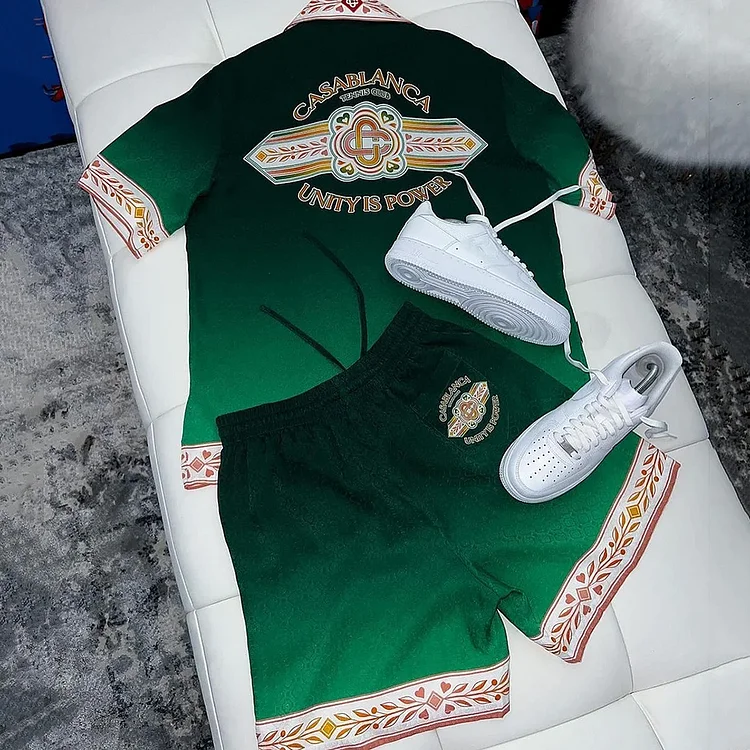 Unity Is Power Cotton Blend Shirt And Shorts