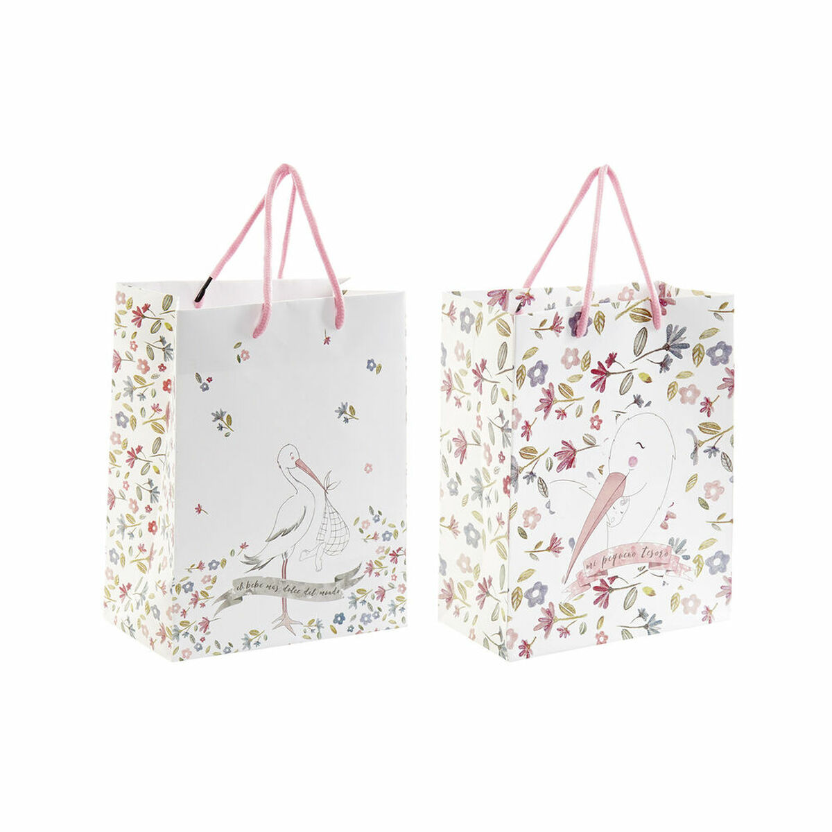 Paper Bag DKD Home Decor Plastic 2 Pieces