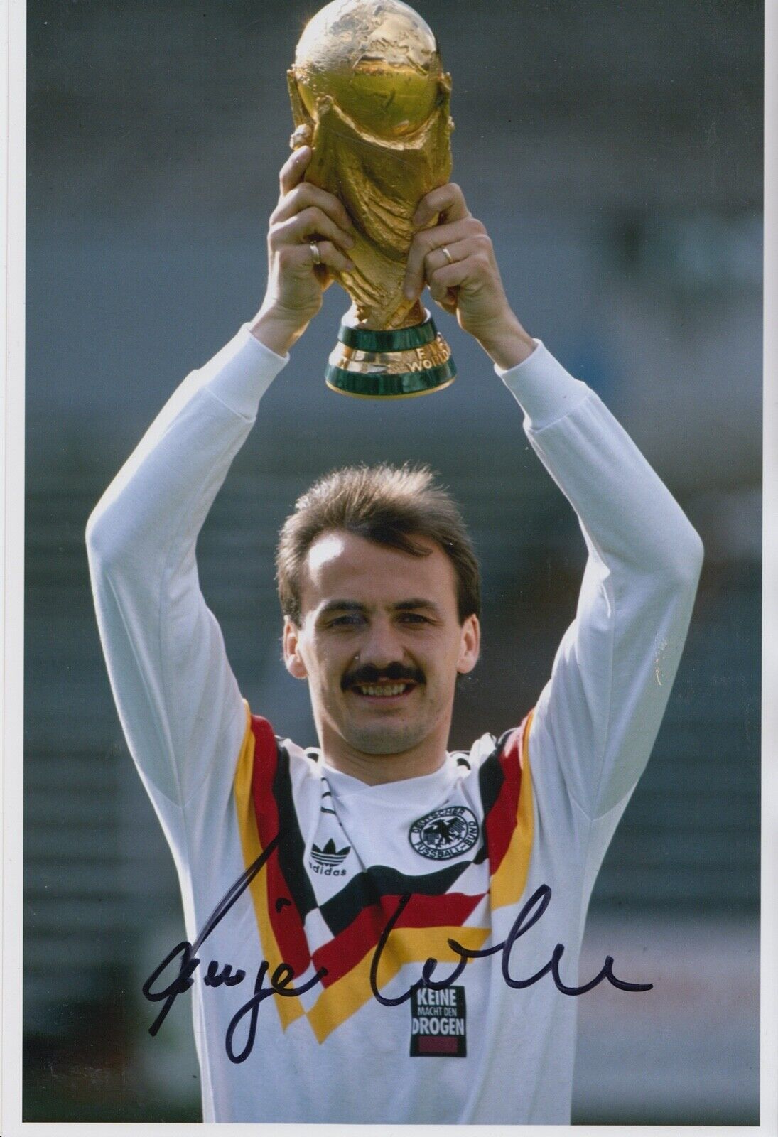 Jurgen Kohler Hand Signed 12x8 Photo Poster painting - Germany Autograph Football 3.