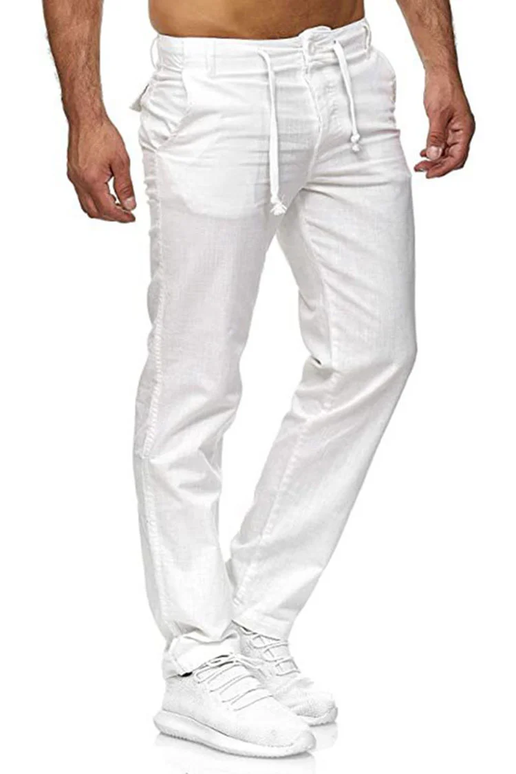 Solid Color Casual Breathable Long Pants