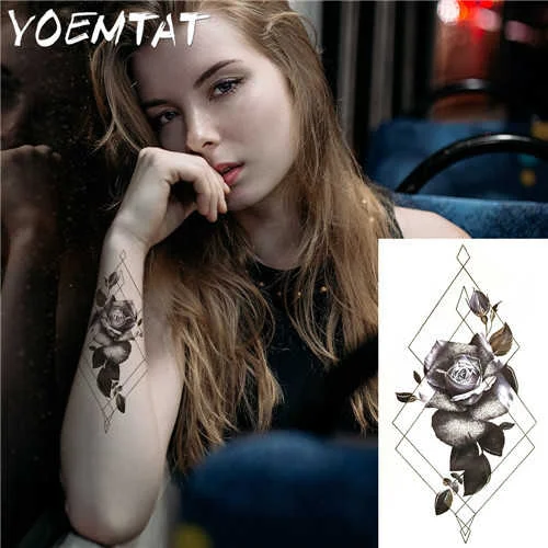 Sdrawing Wolf Tiger Animal Waterproof Temporary Tattoo Sticker Men Arm Leg Tatto Body Art Fake Tatto Water Transfer Tattoos Women