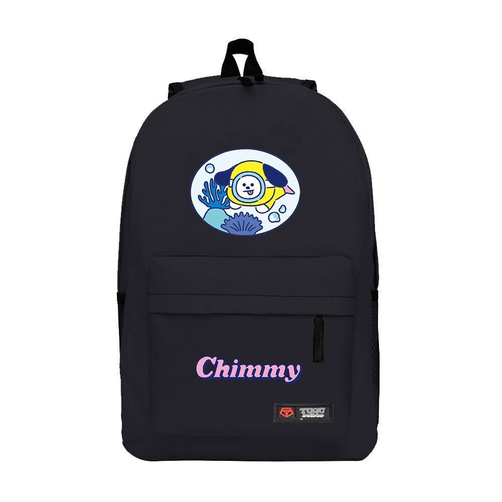 BT21 Les's Splash Black Backpack
