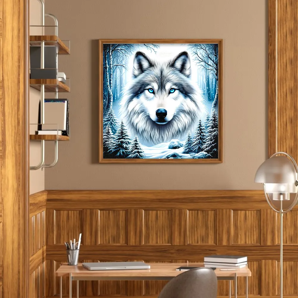 Diamond Painting - Full Round Drill - Wolf(Canvas|40*40cm)