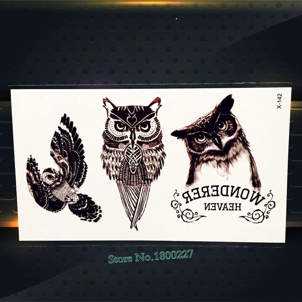 1PC Fashion Crystal Diamond Design Temporary Tattoo Sticker PAQ-003 Children Gifts Waterproof Tattoo Paste Black Navy Blue Tatto