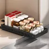 Kitchen Pots Pans Organizer with 8 Adjustable Dividers Sliding Dish Drying Shelf