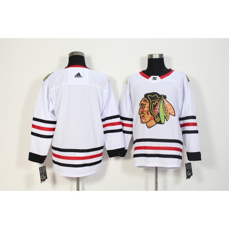 Men's  Chicago Blackhawks White Stitched NHL Jersey