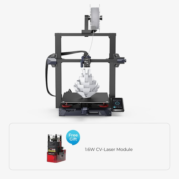 Ender-3 S1 Plus 3D Printer with Free 1.6W Laser Module