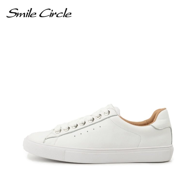 Smile Circle Sneakers Women Flats Shoes Spring Fashion Casual Comfortable Ladies Shoes big size 36-42