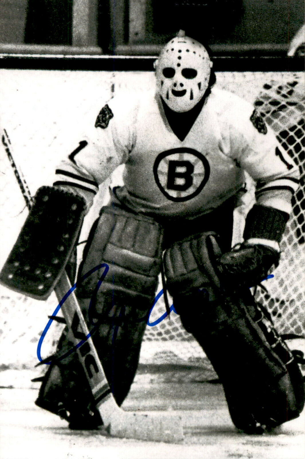 Rogie Vachon SIGNED autographed 4x6 Photo Poster painting BOSTON BRUINS HHOF HALL OF FAME