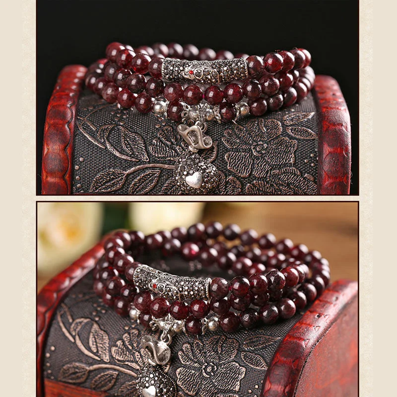 Natural Garnet Protection Bracelet