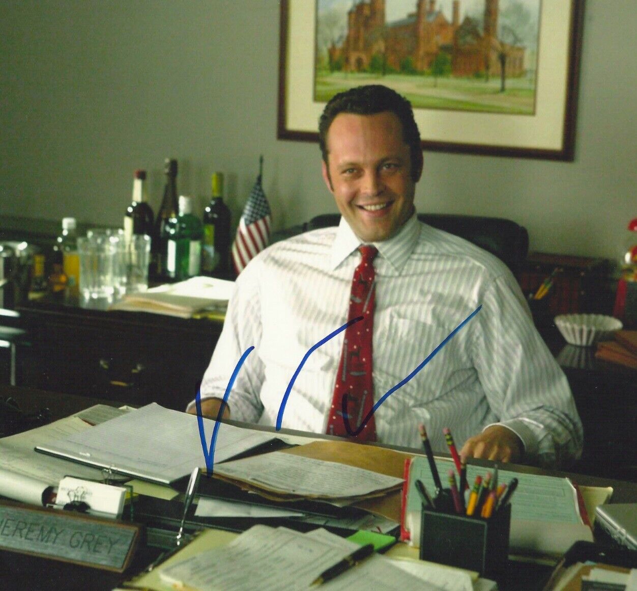 Vince Vaughn Autographed Signed 8x10 Photo Poster painting ( Dodgeball ) REPRINT