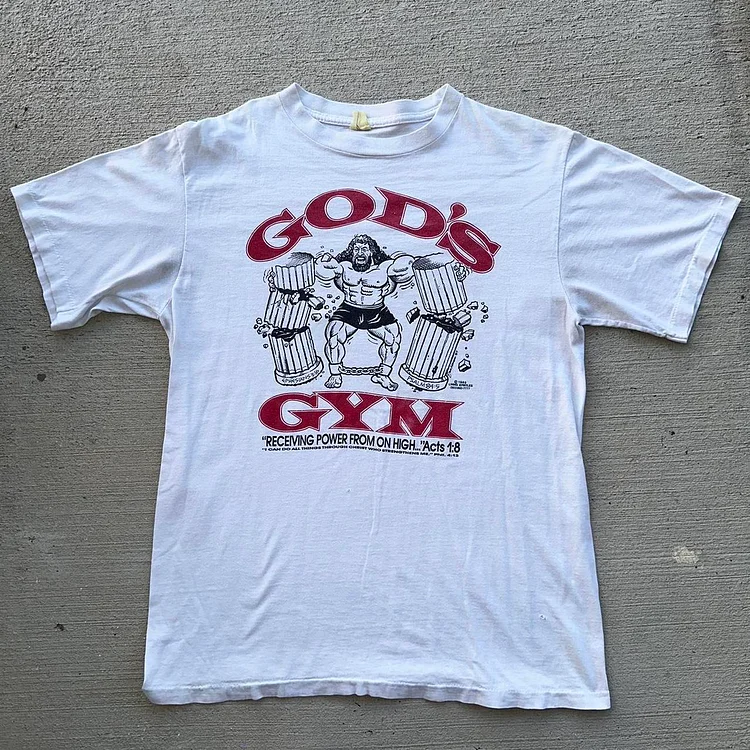 Vintage 1988 God’S Gym Living Epistles Jesus Christian Witness T-Shirt