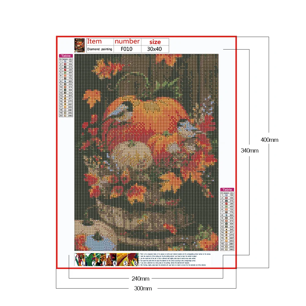 Diamond Painting - Full Square Drill - Pumpkin(30*40cm)