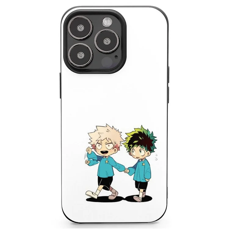 Izuku Midoriya Katsuki Bakugou Anime My Hero Academia Phone Case Mobile Phone Shell IPhone 13 and iPhone14 Pro Max and IPhone 15 Plus Case - Heather Prints Shirts