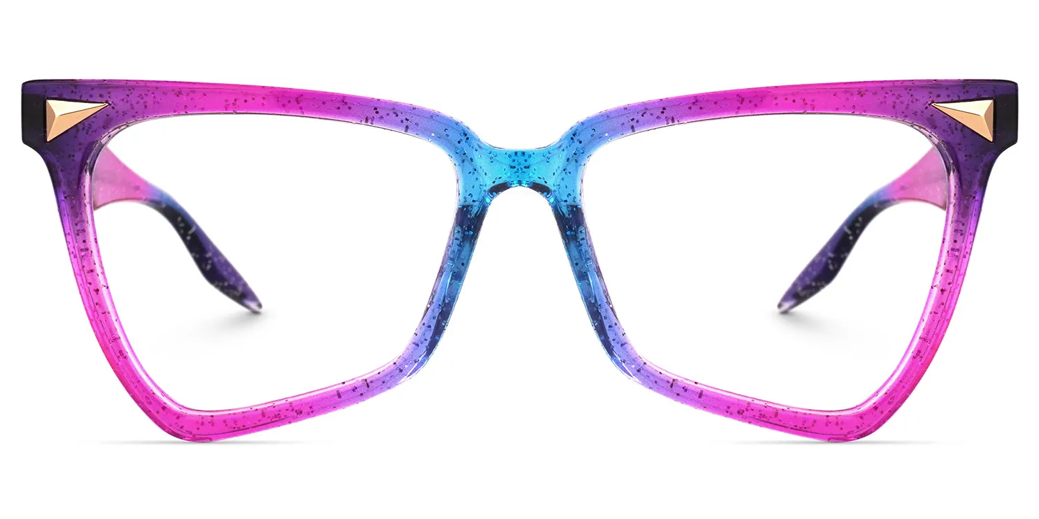 Cicely Lila-Bunt Geometrisch Brille Lila-Bunt