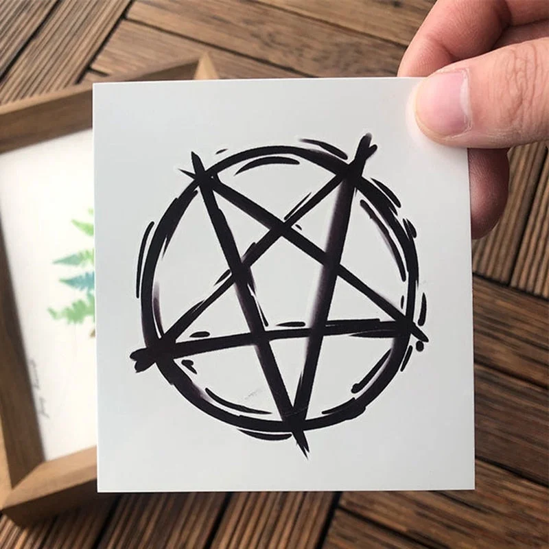 New English Letters Waterproof Temporary Tattoo Stickers Dark Men and Women Personality Fake Tattoo Lasting Arm Palm Body Tattoo