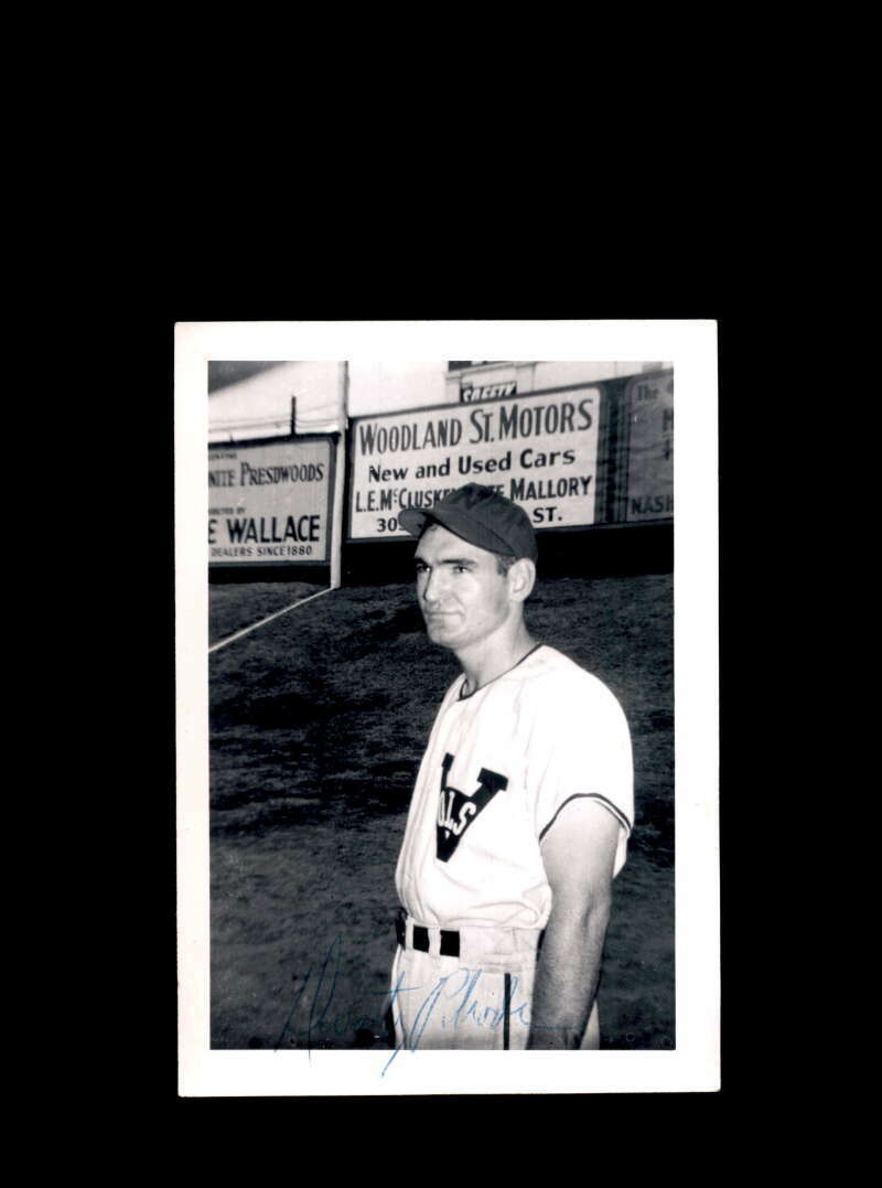 Dusty Rhodes JSA Coa Signed Vintage 4x5 1950`s Nashville Vols Original Photo Poster painting