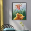Staring Cat-14CT Stamped Cross Stitch 44*56cm/17.32*22.05in tapestrymarket