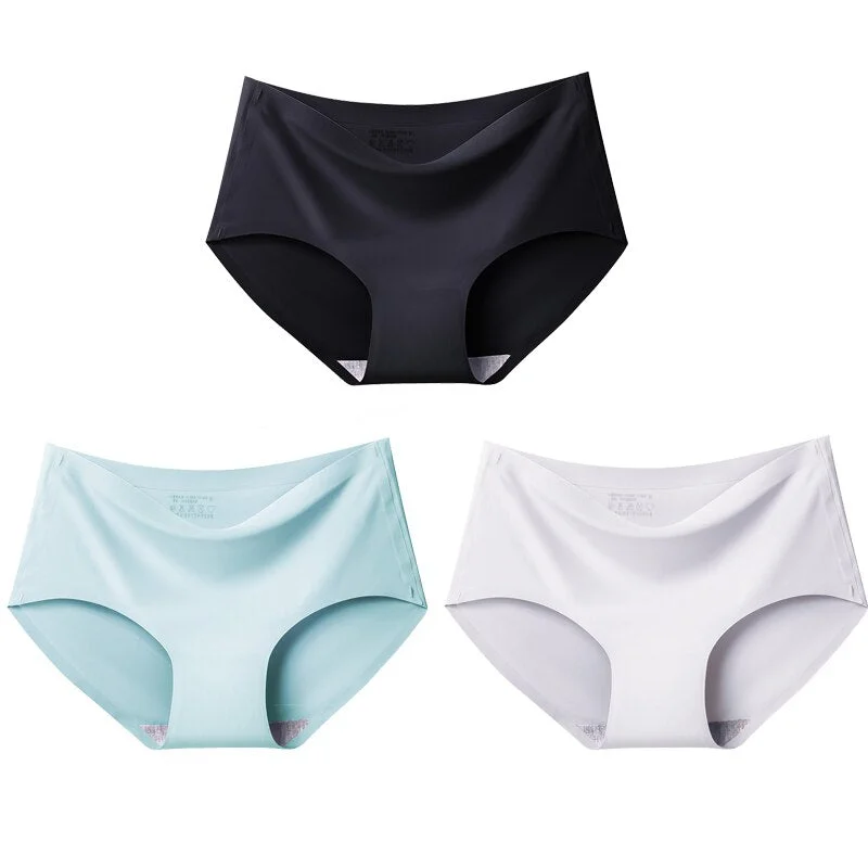Meet'r 3Pcs/lot Seamless Panty Set Underwear Female Comfort Intimates Female Low-Rise Briefs G String Lingerie Drop Shipping