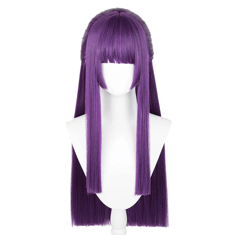 Frieren:Beyond Journey's End Fern Purple Long Wig Cosplay Accessories Halloween Carnival Props