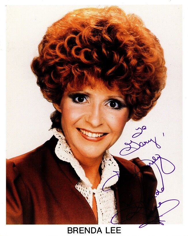 Singer BRENDA LEE Signed Photo Poster painting