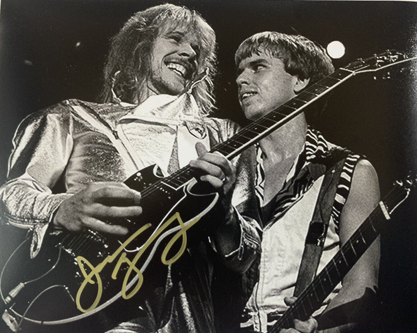 JAMES YOUNG HAND SIGNED 8x10 Photo Poster painting STYX ORIGINAL GUITARIST AUTOGRAPH COA