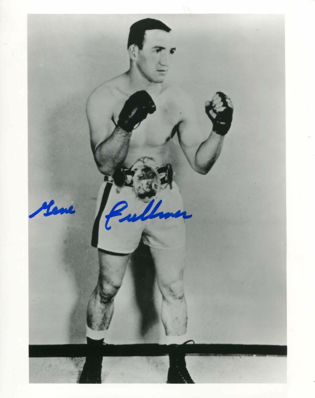 Gene Fullmer BOXER autograph, signed Photo Poster painting