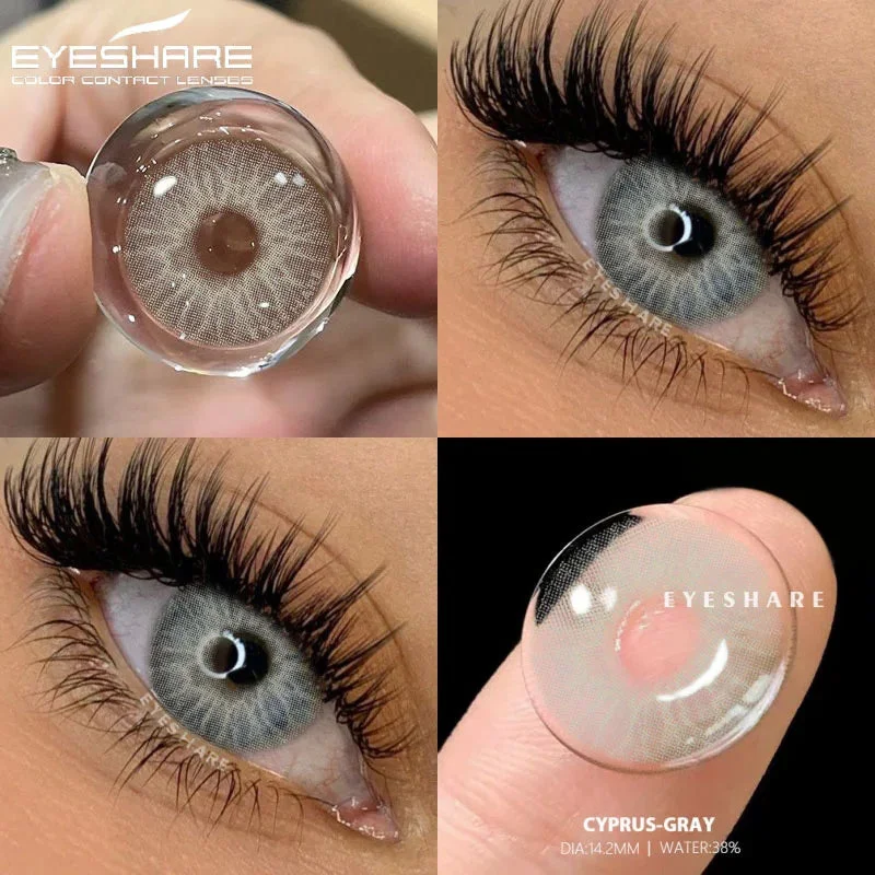 Sdrawing 1pair Natural Colored Contacts Lenses for Eyes Blue Eyes Lenses Green Contacts Yearly Beautiful Pupil Eyes Contact Lens