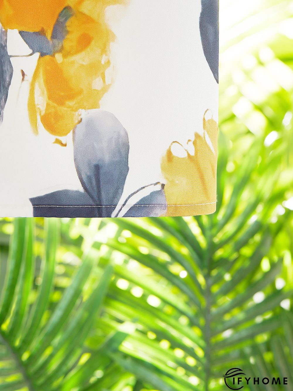 Polyester Fibre U-Neck Floral Casual Blouses | IFYHOME