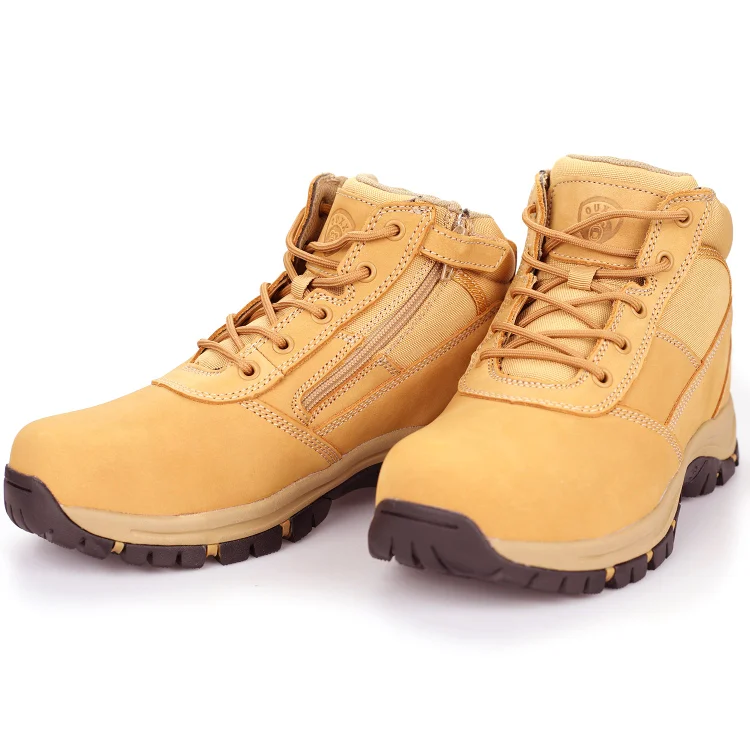 Men's Waterproof Leather Steel Toe Kevlar Work Boots