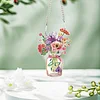 2Pcs Blumen in Vase - 5d DIY Handwerk Anhänger