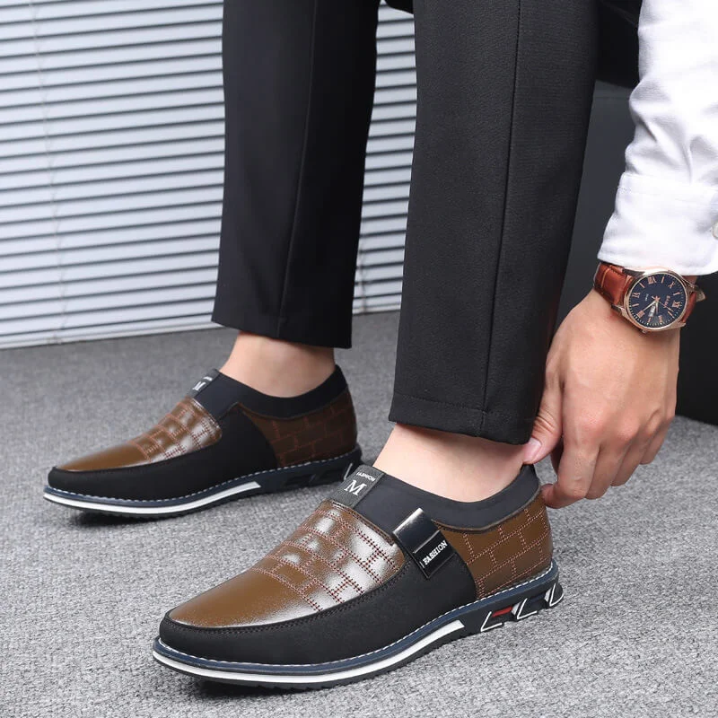 Mqq Orthopedic Shoes Luxury Men&rsquo;s Orthopedic Business Slip-On Leather