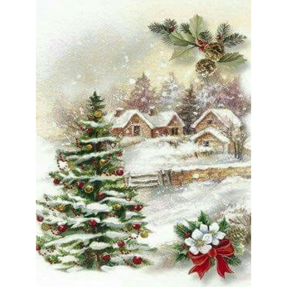 

Snow Landscape - Round Drill Diamond Painting - 30*40CM, 501 Original