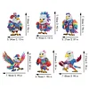 6Pcs Adler - 5d DIY Handwerk Aufkleber Magnet