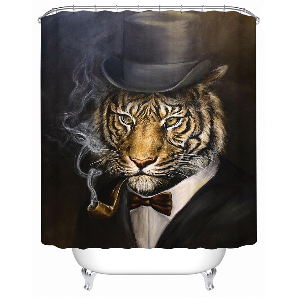 

Tiger - Print Shower Curtain, 180*200cm, 501 Original