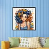 Diamond Painting -DIY Round Drill Partial AB Summer Girl(45x45 CM)
