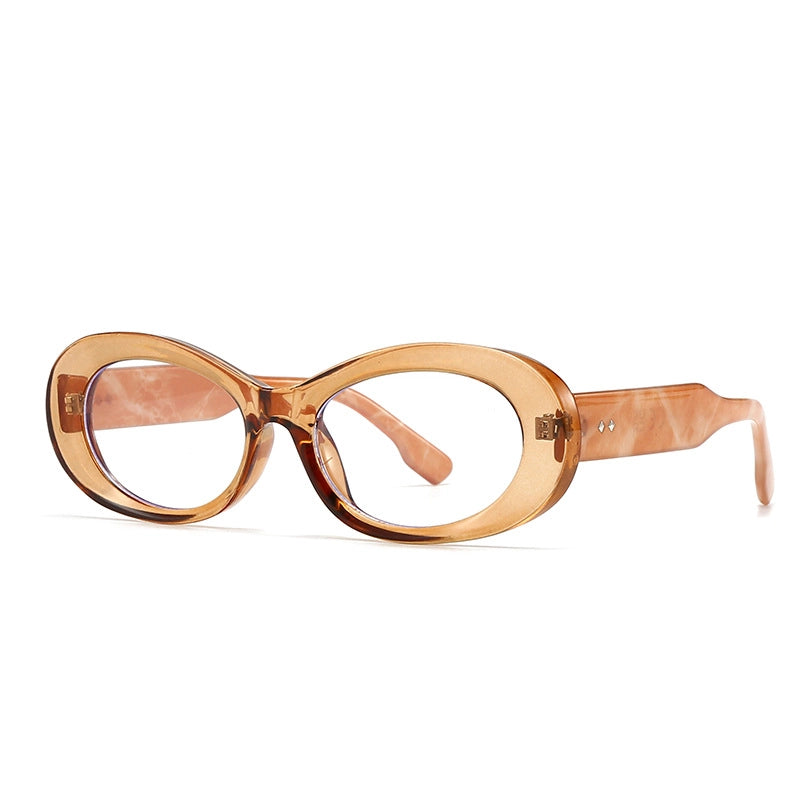 Vintage Style Classic Style Geometric Pc Oval Frame Full Frame Glasses