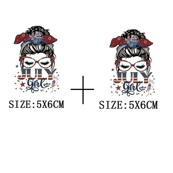 Fashion Girl Glitter Thermal Sticker DIY Washable Iron On Transfer For Clothing Beautiful Lady Patches On Clothes Applique Decor
