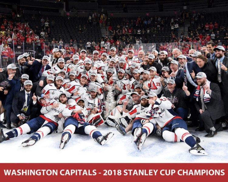 WASHINGTON CAPITALS 2018 Stanley Cup Champions Glossy 8 x 10 Photo Poster painting Poster