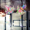 2pcs Flower Bird Diamond Painting Double-sided Crystal Window Suncatcher Craft Set Birthday Gifts Home Garden Decor Hanging Kit
