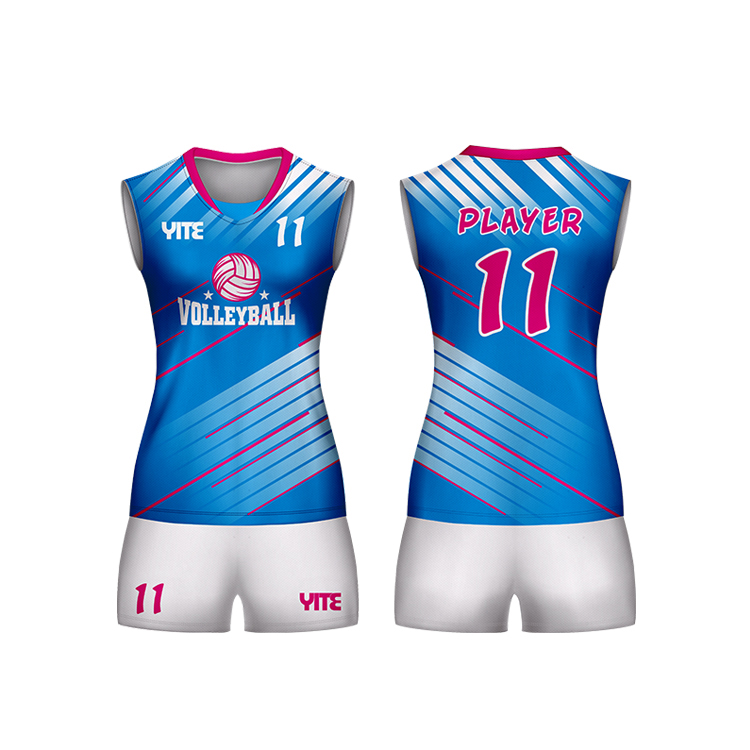 YITE | 100% Polyester sublimation volleyball jersey design volleyball kit