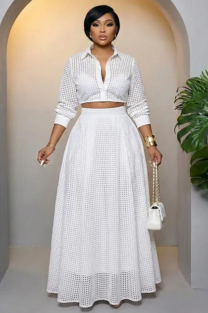 Ruffle Wide Straps Jacquard Fishtail Gowns Maxi Dresses-White Ruffle Wide Straps Jacquard Fishtail Gowns Maxi Dresses-White