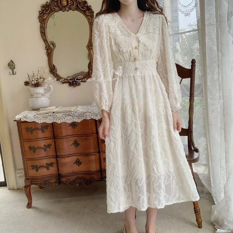 Fairy Tales Aesthetic Princesscore Lace Dress QueenFunky