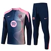 25/26 Barcelona Polyglan (curve inkjet) Half-Zip Training Jacket Set